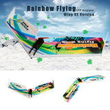 Dancing Wings Hobby E0511 Rainbow Flying V2 RC Airplane 800mm Wingspan Delta Wing Tail-pusher Aircraft KIT