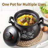 1pc Ceramic Casserole Dish With Lid, Ceramic Stew Soup Pot, High Temperature Resistant And Heat Resistant, Perfect For Kitchen