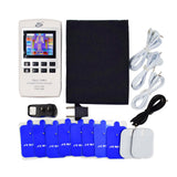 Charge EMS/TENS Low Frequency Digital Massager Electrical Stimulator Pain Relief Electronic Acupuncture +10 Electrode Pads
