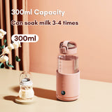 Portable 300ml Capacity Precise Temperature Control Built-in Battery Wireless Instant Water Warmer Electric Kettle