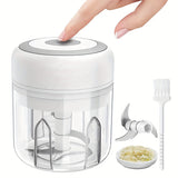 1pc, Electric Mini Food Chopper100ml/250ml USB Rechargeable Smart Electric Meat Food Vegetable Chopper Kitchen Accessories