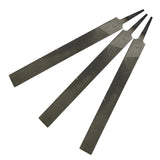 3pcs 6 Inch 150mm Medium Toothed Steel Set Without Handle Flat Files For Metal Wood Woodworking Craft Tools