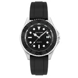 PINTIME Watches Luxury Men Sports Fashion Quartz Wristwatch Silicone Strap Stainless Steel Cover Leisure Waterproof Date Reloj