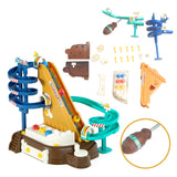 DIY Funny Roller Coaster Amusement Park Screw Assemble Puzzle Model Toy Gift Baby Educational Toys