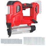 Cordless Electric Nail Gun for Straight/N-shape Nails. With Pure Copper Motor. Woodworking Universal DIY Tool. For Battery.