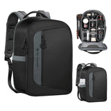 Camera Backpack Bag Open 15.6in Laptop Rainproof Cover Tripod Straps Side Pockets for Canon/Nikon/Sony/SLR Camera/Lens