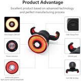 Bicycle Rear Light Waterproof Rechargeable Brake Sensing Lights Bike Safety Warning Lamp Cycg LED Taillight for Night Riding
