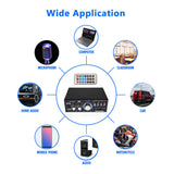 HIFI Bluetooth Audio Amplifier Power amplificador Support Remote Control FM USB SD Treble Bass Home Theater Amplifiers