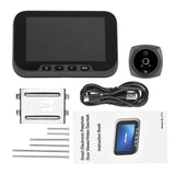 4.5-inch Peephole Camera for Apartment Door - 2MP LCD Digital Viewer, 135 Degree, Human Body Detection, Color Doorbell