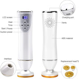 Electric Vacuum Cupping Massager Cup - Gua Sha Anti-Cellulite Tool. Lymphatic Drainage Machine with High Suction for Slimming.