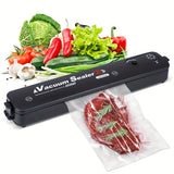1 Set Vacuum Sealing Machine For Food Saving, Food Vacuum Sealing Machine Automatic Air Sealing System For Food Storage