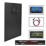100A 300W Flexible Solar Panel 18V High Efficiency Portable Power Bank Emergency Charging Outdoor Solars Cells For Home Camping