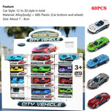 2024 New 60 PCS Alloy Diecast Toy Model Sport Racing Collection For Boys Gift Match Box Hot Wheels Car