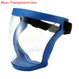 Security Protection Transparent Full Face Shield Safety Glasses Protective Cover Windproof Anti-Fog Eye Protection Face Mask