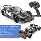 1:10 70km/h High-speed Drift Remote Control 2.4G 4WD Off-road Vehicle Dual-speed Rc Car Children's Christmas Gift