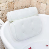 Breathable 3D Mesh Bath with Suction Cups Neck and Back Support Spa Pillow for Home Hot Tub Bathroom Accersories