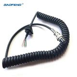 Replacement Handheld Speaker 8 Pin PTT Mic Microphone Cable for Aco EMS-57 EMS-53 DR-03T DR-06T DR635 DR620 DR435 Radio