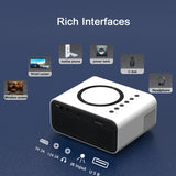 YT300 Mini Projector Portable HD Wireless Mobile Phone Same Screen Projector WiFi LED Light Home Theater Media Video Player