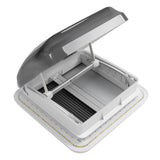 Roof Window 12V LED Light Wide Applications Sturdy Hatch Roof Top Vent with Pleated Blind for Yacht