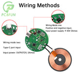 20W Car Charging Mobile Phone Wireless Charger Module with Three Coil Transmission End 24V 12V Wide Voltage
