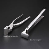 Baver Leather Craft Pressurized Edge Glat Tongs Wide Mouth Adjustment Press Flatten Fixed Plier Clamp Handmade Tools
