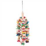 Chewing - Parrot Blocks Knots Tearing Bird Cage Bite Toy For African Grey aws atoos
