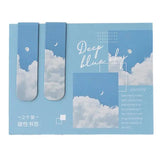 Series Double-sided Magnet Bookmark Romantic Cloud Sky Landscape Magnetic Bookmar Book Lovers for Reading