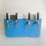 Food Grade 304 Material 8mm Stainless Steel 2-Way Coog Wine Tube For Beer Insulated Box 220X220MM