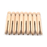 Wood Clothes Pins Pegs Old School 50 Count Round Clothespins Weather Resistant Dolls Traditional Peg