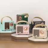 Retro Bluetooth-compatible Speaker HM11 Classical Sound Stereo Decoration Mini Speakers Travel Music Player