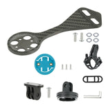 Carbon Fiber Bicycles Computer Extended Out Front Stand Handlebar Combo Mount NEW