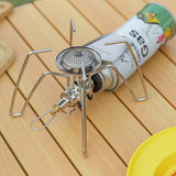 3300W Stainless Steel Camping Stove - Firepower, Burners Adjustable, Portable Spider Furnace for Outdoor Tourist Cooker