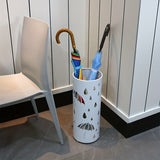 1pc Indoor Umbrella Stand - Rustproof And Waterproof Steel - Stylish Umbrella Holder For Entryway With Drip Tray - Decorative Organizer For Home