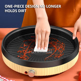 34cm Household Electric Hot Pot - Multifunction Non-stick Barbecue for BBQ and Pizza