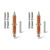 2X Multitool With Drill Hex Adapter, Case Chamfer Deburring Hand Tools For Reloading, For Removing Crimps, Fits Case.