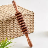 Wooden muscle relaxation e massager fiess yoga meridian thin leg cervical roller massage stick