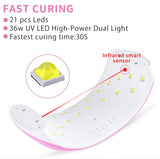 Multifunctional High Quality Dual Uv Led Nail Lamp 36w Digital Nail Art Machine Finger Uv Lamp Gel Lamp Nail Dryer