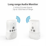 Audio Monitor Baby Intercom with 2-Way Talk and Night Light - 2.4Ghz US Plug