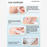 Skin Strips 20pcs Breathable Reinforced Comfortable Wound Closure Seldhesive Strip Multifuntional for Injuries