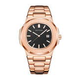 PINTIME Men's Watches Waterproof 30m Top Brand Quartz Wristwatch Luxury Stainless Steel Calendar Sports Clock Casual Reloj Gifts