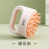 Artifact shampoo washed her hair massage ms silicone brush catch head man
