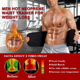 Men's Waist Training Belt, Weight Loss, Abdominal Control, Body Shaping Belt, Sweat Belt