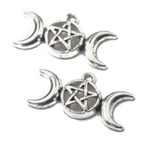 1 Set DIY Pendant Sier Five-Pointed Star Nordic Moon Goddess Accessories