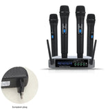 Professional VHF Wireless System 4 Channel Handheld Karaoke Microphone for Home Party Church Event Speaker Hot Sale