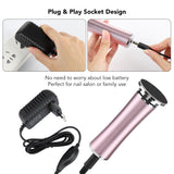Electric Grinder for Removing Dry Skin File Cuticle Callus Pedicure Remover Foot Heel Care Tool with Replacement head