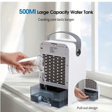 1pc Portable Evaporative Air Conditioner with 3 Wind Speeds and Humidify - Perfect for Personal Space Cooling and Camping