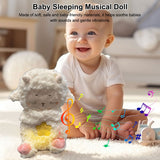 Sound & Light Sheep Plush - Baby Sleep Soother, Toddler Crib Sleeping Aid, Gifts for Boy & Girl