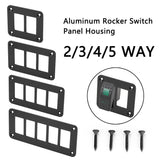 DIY 2 3 Gang Dual LED Marine Rocker Panel SPST ON-OFF For Car Switch Boat Truck 12V 24V 5 Pin