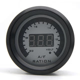 2 in 1 Meter 52MM Narrowband Digital Air Fuel Ratio Gauge Kit 12 V Volmeter with O2 Oxygen Sensor Car Modification