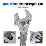 Ratchet Wrench Pulley Wrench 10 Inch Household Maintenance 5 In 1 180 Degree Folding Manual Tool Adjustable Torque Wrench